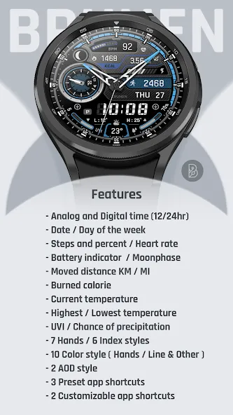 BRN116 : Watch Face screenshot 5