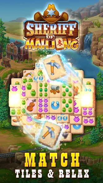 Sheriff of Mahjong: Tile Match screenshot 1