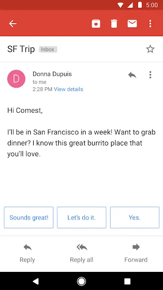 Gmail Go screenshot 3