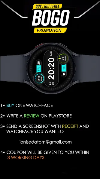 IA130 Simple Digital Watchface screenshot 8