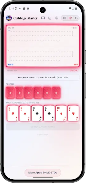 Offline Cribbage Master Ai screenshot 14