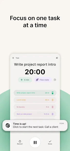 FlowStack - Focus task timer screenshot 1
