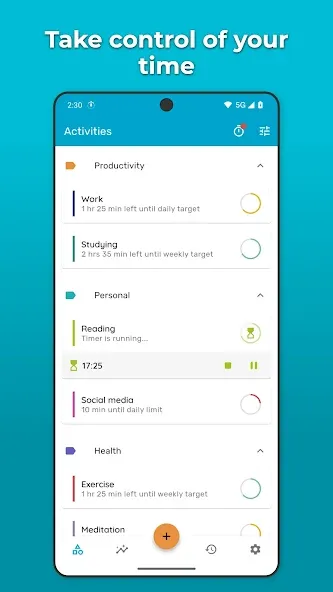 Timelog - Goal & Time Tracker screenshot 1