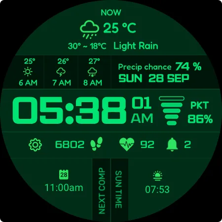 Sci-Fi Max Watch Face screenshot 10