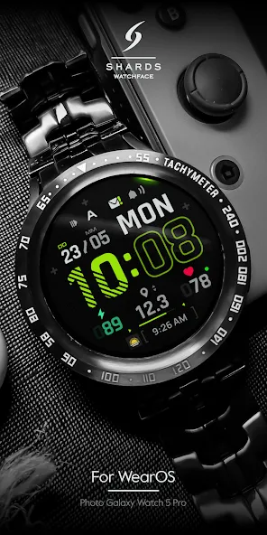 SH096 Watch Face, WearOS watch screenshot 4