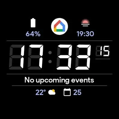 JHW Digital F: Watch face screenshot 8