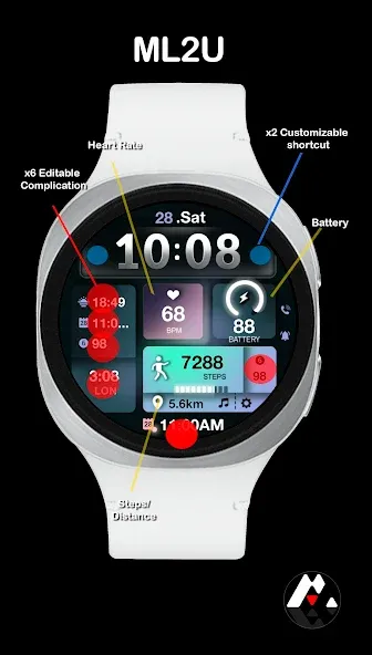 ML2U 241b Hybrid Watch Face screenshot 2
