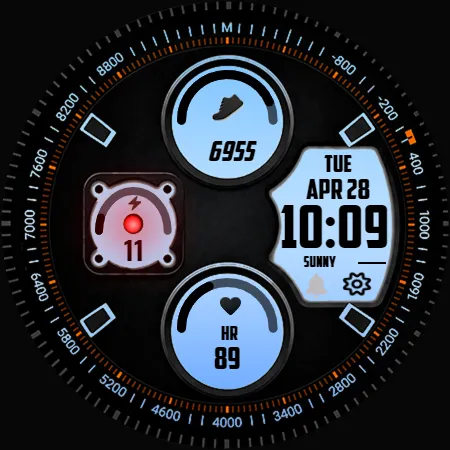F7V5 - DIGITAL WATCH FACE screenshot 11