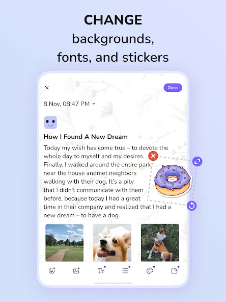 Daily Diary: Journal with Lock screenshot 19