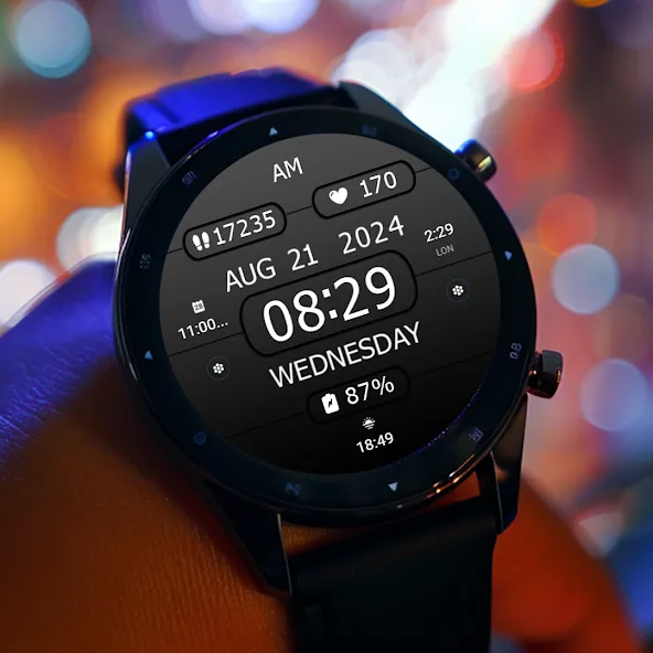 Key WF28 Digital Watch Face screenshot 2