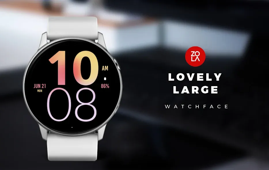 Lovely Large Watch Face screenshot 1