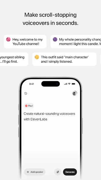 ElevenLabs: AI Voice Generator screenshot 1