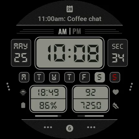 Y26 Digital Rhapsody WatchFace screenshot 25