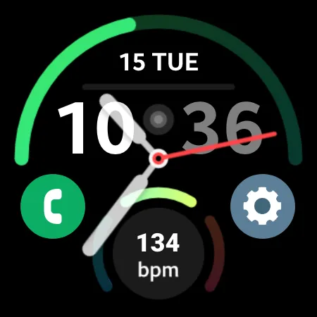 Commutator Watch Face Wear OS screenshot 8