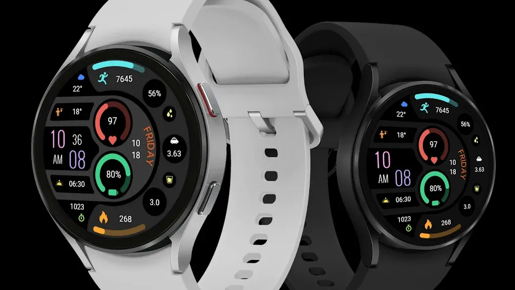 【Digital】Half Arc Widget screenshot 2