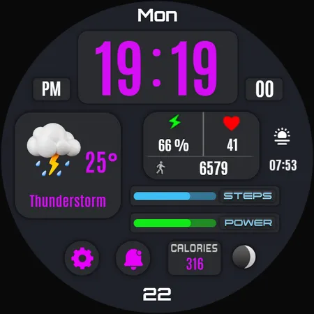 Bella Digital Watch Face screenshot 38