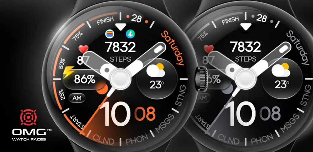 OMG 330 Hybrid Watch Face screenshot 1