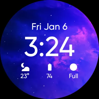 24 Hour Sky Watch Face screenshot 10