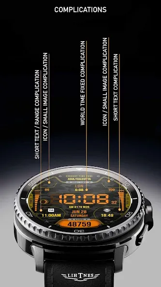 Dual-Time Watch Face 027 screenshot 4