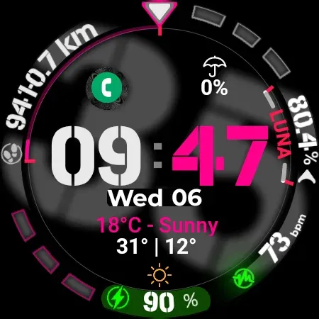Watch Face CUE160 screenshot 12