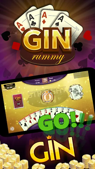 Gin Rummy - Offline Card Games screenshot 1