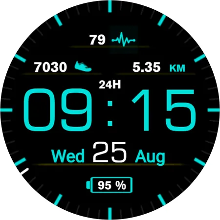 Casual Watchface AKM Wear OS screenshot 16