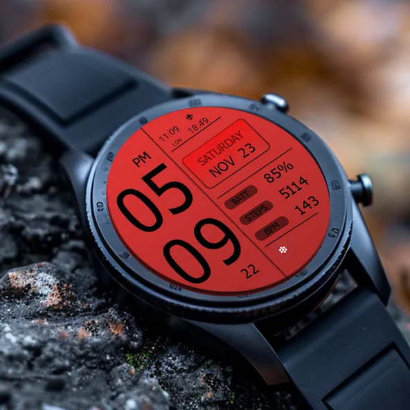 Key WF49 Digital Watch Face screenshot 1
