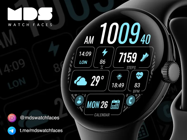 MDS441 Digital Watch Face screenshot 7
