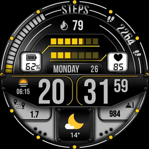 MB277 Digital Watch Face screenshot 16
