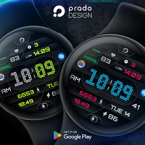 PRADO 19 Digital Watch Face screenshot 1