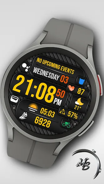 Digital Watch Face MB368 screenshot 3
