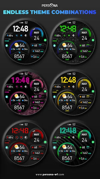 PER15 Sport Digital Watch Face screenshot 30