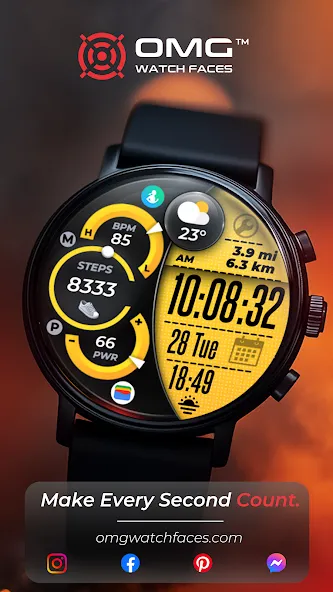 OMG 289 - Digital Watch Face screenshot 3