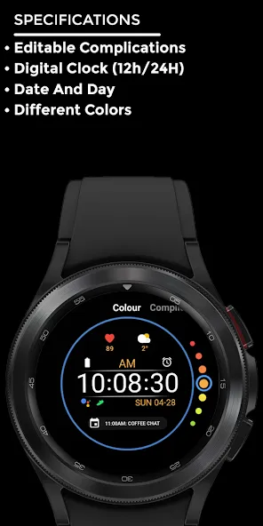 Night ver 05 - watch face screenshot 4
