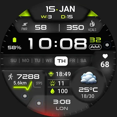 ML2U 381 Hybrid Watch Face screenshot 27