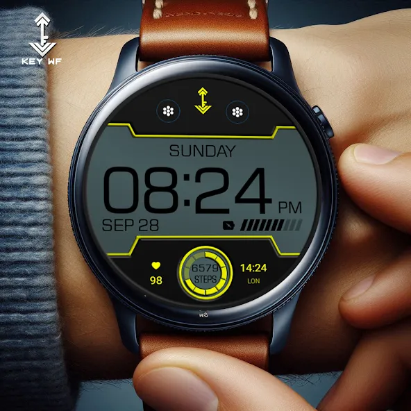 Key WF96 Digital Watch Face screenshot 5