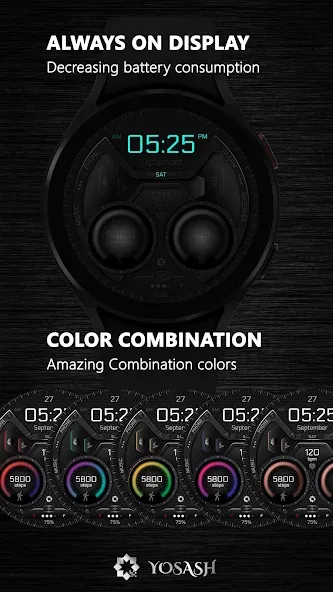 A370 Neon Watch Face screenshot 8