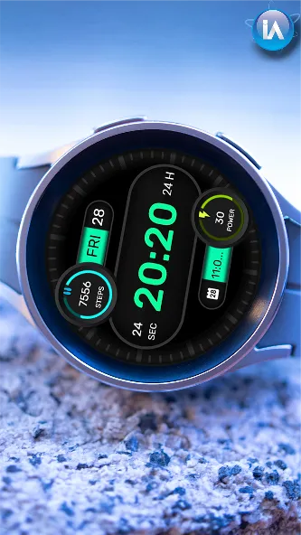 IA130 Simple Digital Watchface screenshot 1