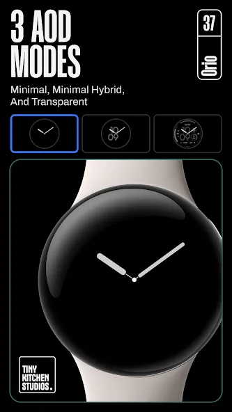 TKS 37 Orio Watch Face screenshot 4