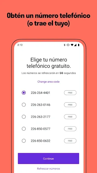 TextNow - Textos y Llamadas screenshot 2