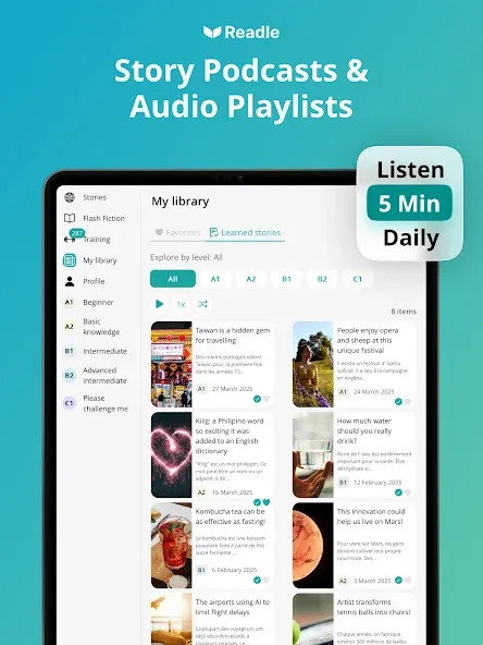 Learn French Daily with Readle screenshot 12