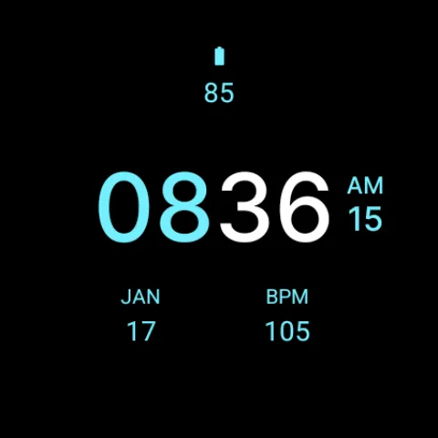 Black One Watch Face screenshot 6