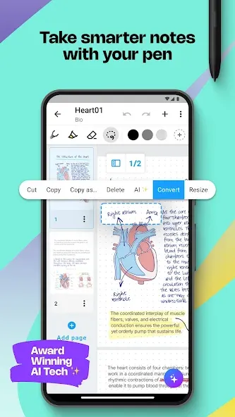 MyScript Notes: AI Note Taking screenshot 1