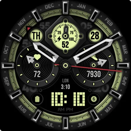 Hybrid power: Watch Face screenshot 12