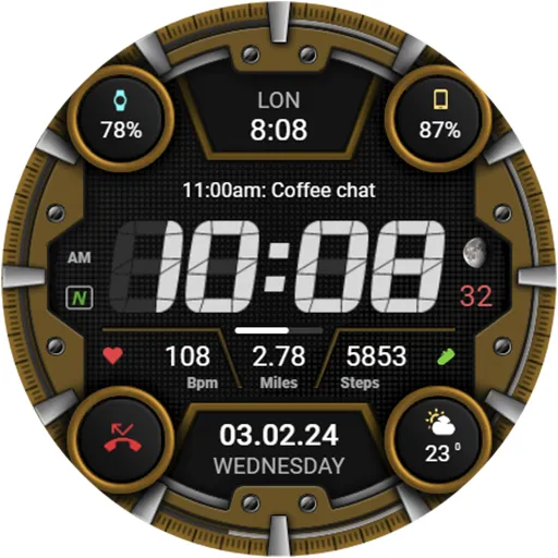 WFP 329 Digital watch face screenshot 44