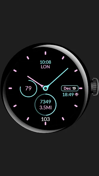 Clean Analog watch face screenshot 6