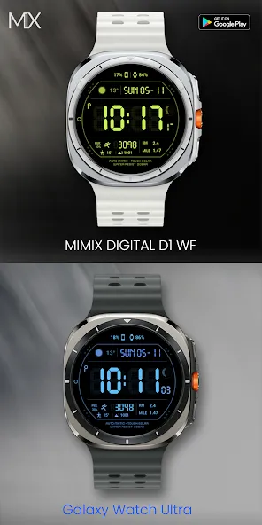 MIMIX Digital D1 Watchface screenshot 2