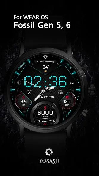 H355 Pixels Watch Face YOSASH screenshot 3