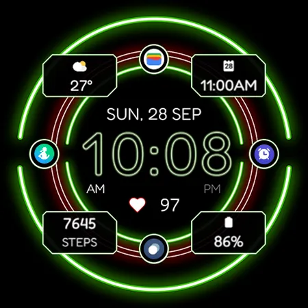 TVV Neon Watch Face screenshot 11