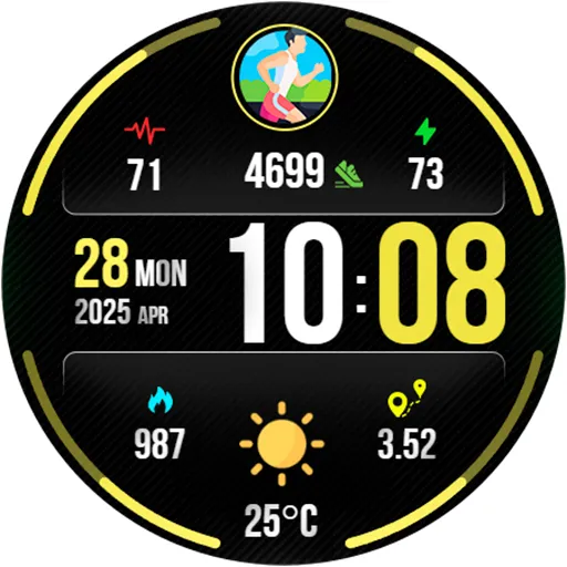 Digital PulseMotion Watch Face screenshot 21
